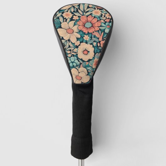 Bohemian Flower Pillow Hoesje Golfheadcover (Voorkant)