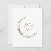 Bohemian Flowers & Pampas Grass bedankje Bedankkaart (Voorkant)