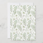 Bohemian Forest Bridal Shower Kaart (Achterkant)