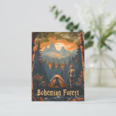 Bohemian Forest Camping Briefkaart (Staand voorkant)