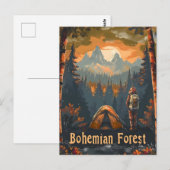 Bohemian Forest Camping Briefkaart (Voorkant / Achterkant)