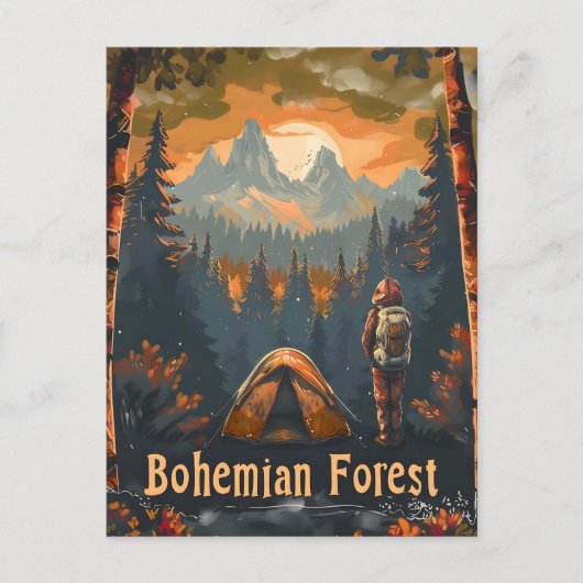 Bohemian Forest Camping Briefkaart (Voorkant)
