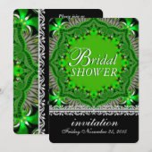 Bohemian Forest Garden Green Vrijgezellenfeest Par Kaart (Voorkant / Achterkant)