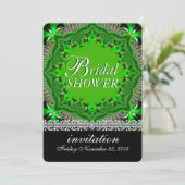 Bohemian Forest Garden Green Vrijgezellenfeest Par Kaart (Staand voorkant)