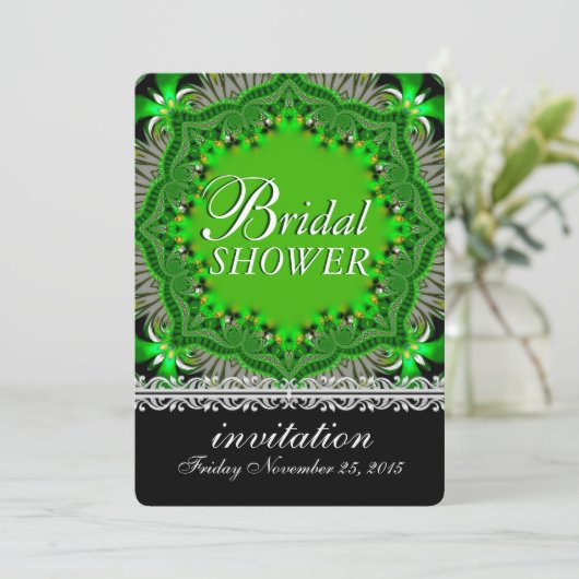 Bohemian Forest Garden Green Vrijgezellenfeest Par Kaart (Staand voorkant)