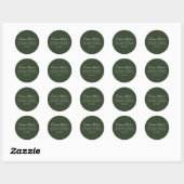 Bohemian Forest Green Return Adres Sticker (Vel)