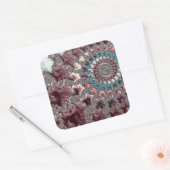 Bohemian Fractal Vierkante Sticker (Envelop)