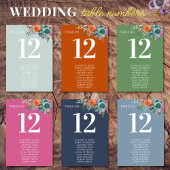 Bohemian Garden Lichtblauw Boho Wildflower Bruilof Kaart