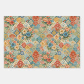 Bohemian Garden Mosaic Inpakpapier Vel (Voorkant 2)