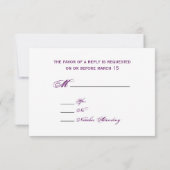 Bohemian Geïnspireerd bruiloft RSVP Kaartje (Achterkant)