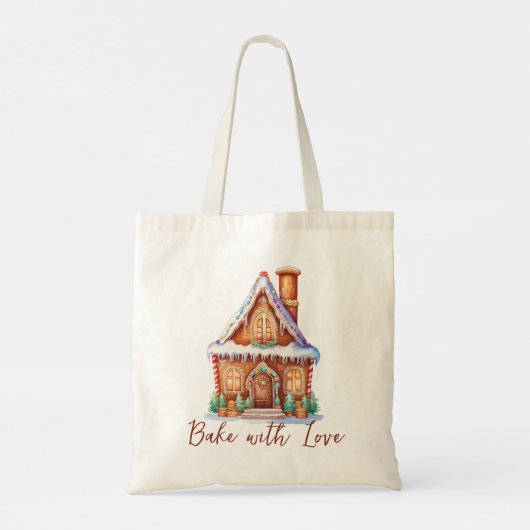 Bohemian Gingerbread House Holiday Magic Tote Bag (Achterkant)