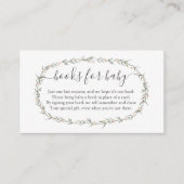 Bohemian Girl Book in lieu, boeken voor baby invoe Informatiekaartje (Voorkant)