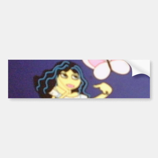 Bohemian Girl Bumpersticker (Voorkant)