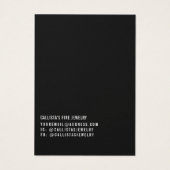 Bohemian Girl Illustration Earring Display Kaart (Achterkant)