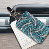  bohemian girly chic silver grey turquoise blue bagagelabel