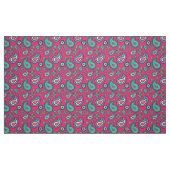Bohemian Girly Pink Paisley Pattern Stof (Fat Quarter)