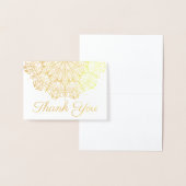 Bohemian Glam Gold Mandala Script Folie Kaarten (Display)