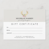 Bohemian Gold Antlers II Cadeaubon (Voorkant)