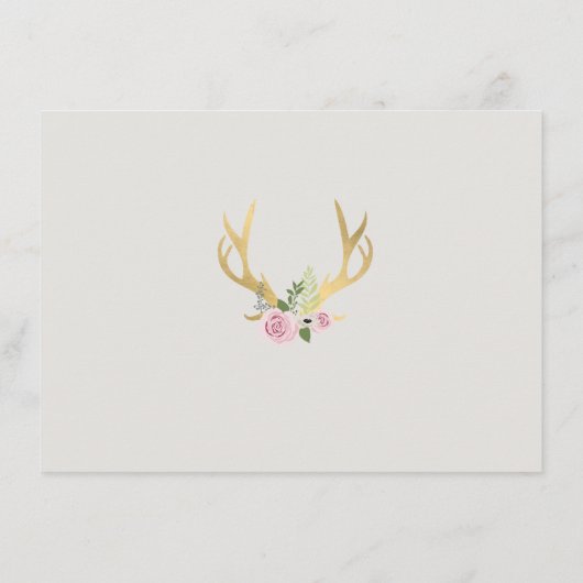 Bohemian Gold Antlers II Cadeaubon (Achterkant)