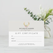 Bohemian Gold Antlers II Cadeaubon (Staand voorkant)