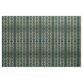 Bohemian Gold Forest Green Ikat Pattern Stof (Fat Quarter)