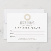 Bohemian Gold Sun Mandala Gift Certificate (Voorkant)