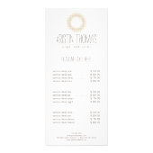 Bohemian Gold Sun Mandala Reclamekaart (Voorkant)