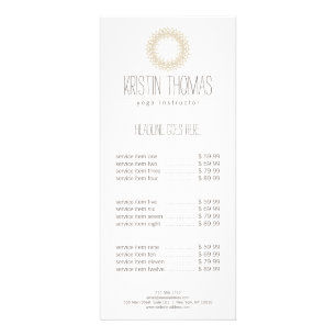 Bohemian Gold Sun Mandala Reclamekaart