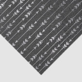 Bohemian Grey Arrow Stripe Abstracte stijl Tissuepapier (Detail)