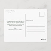 Bohemian Groen Goud Script Foto Kerstmis Briefkaart (Achterkant)