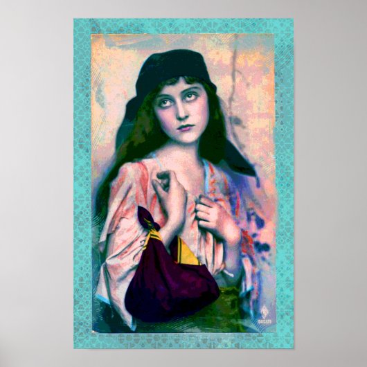 Bohemian Gypsy Girl Print (Voorkant)