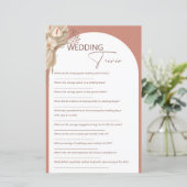 Bohemian hij zei dat ze zei bruiloft trivia spel (Staand voorkant)