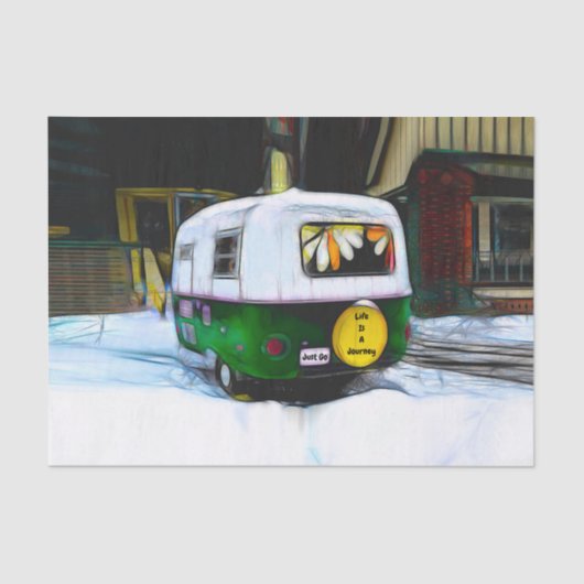 Bohemian Hippie Camper Life is een reis die gewoon Tissuepapier (Voorkant)