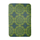 Bohemian Hippie Green Blue Mandala Etnische stam Badmat (Voorkant Verticaal)
