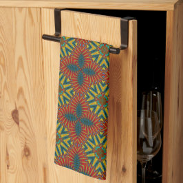 Bohemian Hippie Red Blue Yellow Ethnic Tribal Theedoek