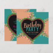 Bohemian Hippy Girls Night Dinner Party Uitnodigin Kaart (Voorkant / Achterkant)