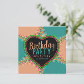 Bohemian Hippy Girls Night Dinner Party Uitnodigin Kaart (Staand voorkant)