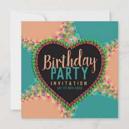 Bohemian Hippy Girls Night Dinner Party Uitnodigin Kaart