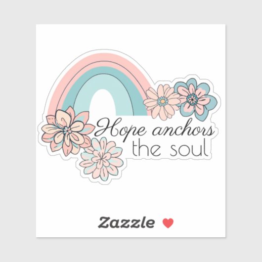 Bohemian Hope verankert de Ziel Waterdicht Sticker (Vel)