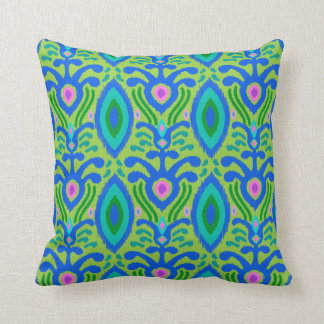 Bohemian Ikat Pillow (groen) Kussen