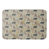 Bohemian Jaguar en Leopard Cats Pattern Badmat (Voorkant)