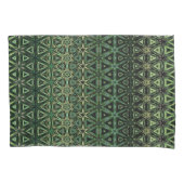 Bohemian Kitsch Green Pattern Kussensloop (Voorkant)