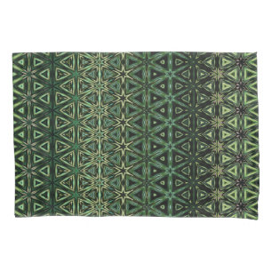 Bohemian Kitsch Green Pattern Kussensloop