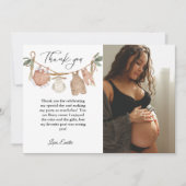 Bohemian Kleding Baby shower Dank u kaart (Voorkant)