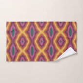 Bohemian Kleurenpalet Golvende Lattice Patroon Art Bad Handdoek (Handdoek)