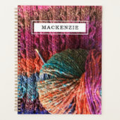 Bohemian Knitting met naam Planner (Voorkant)