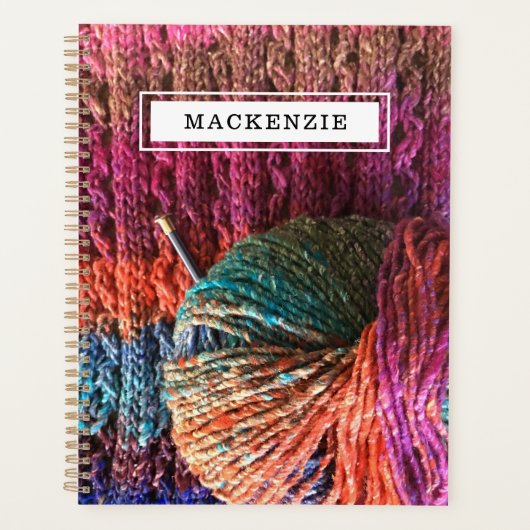 Bohemian Knitting met naam Planner (Voorkant)