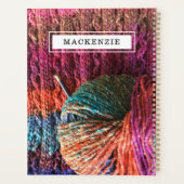 Bohemian Knitting met naam Planner (Achterkant)