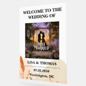 Bohemian Lace Dream Pattern Wedding Acryl Bord (Hoek)