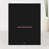 BOHEMIAN LADY GYPSY SOUL BIRTHDAAGKAARTEN BEDANKKAART (Achterkant)